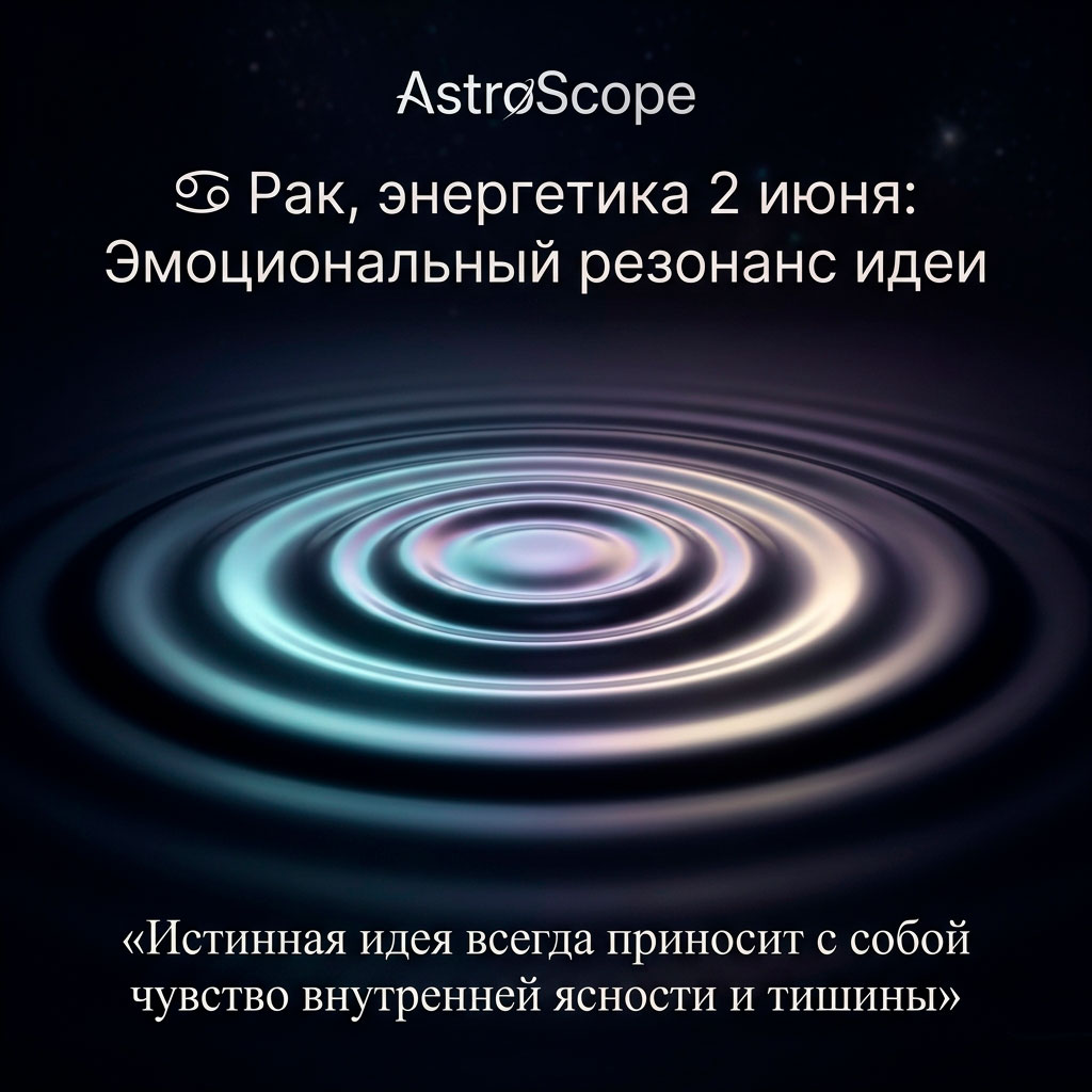 ♋ Рак, энергетика 2 июня: Эмоциональный резонанс идеи