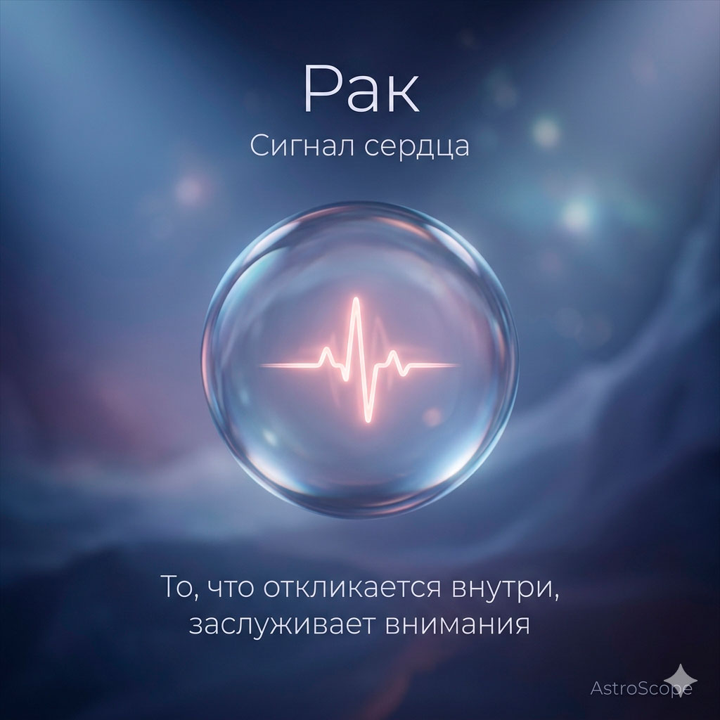 ♋ Рак, энергия 8 июня: Сигнал сердца