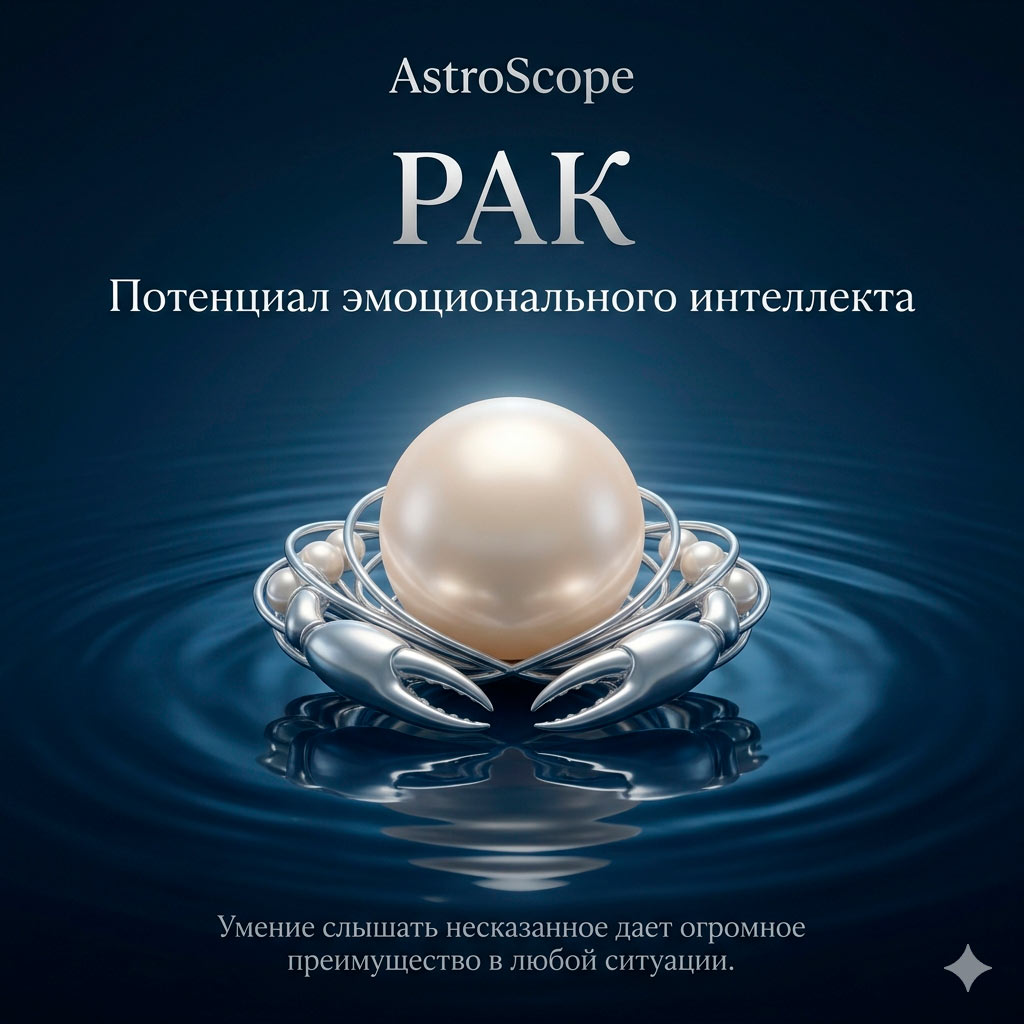 ♋ Рак, энергия 17 июня: Потенциал эмоционального интеллекта