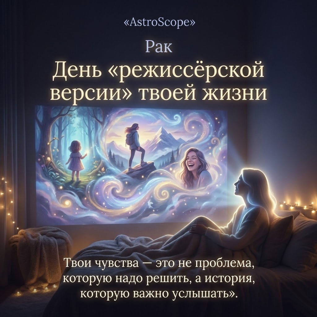 Рак 23 февраля: Как стать режиссером собственной жизненной истории