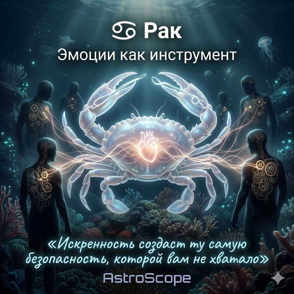 Гороскоп Рак на 9 марта: Эмоции как точный инструмент