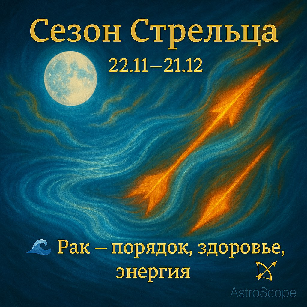 Рак в Сезон Стрельца — обновление ритма и вдохновение в повседневности