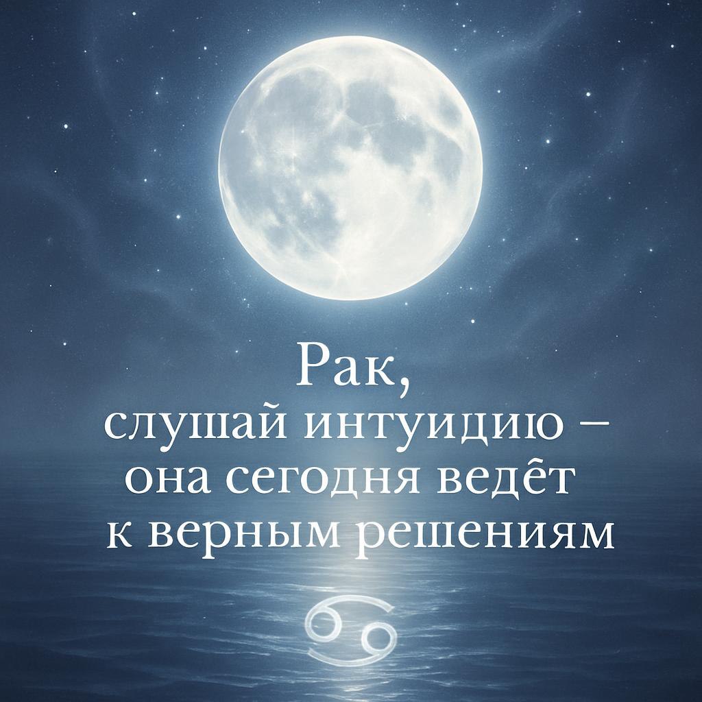 ♋ Рак 27 ноября 2025 — Слушай интуицию
