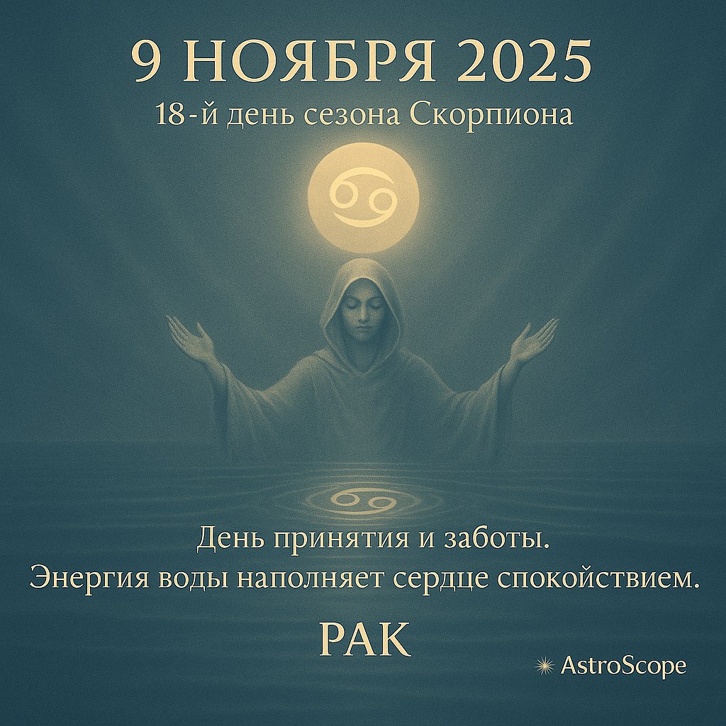 Рак 9 ноября 2025 — день принятия и мягкой силы