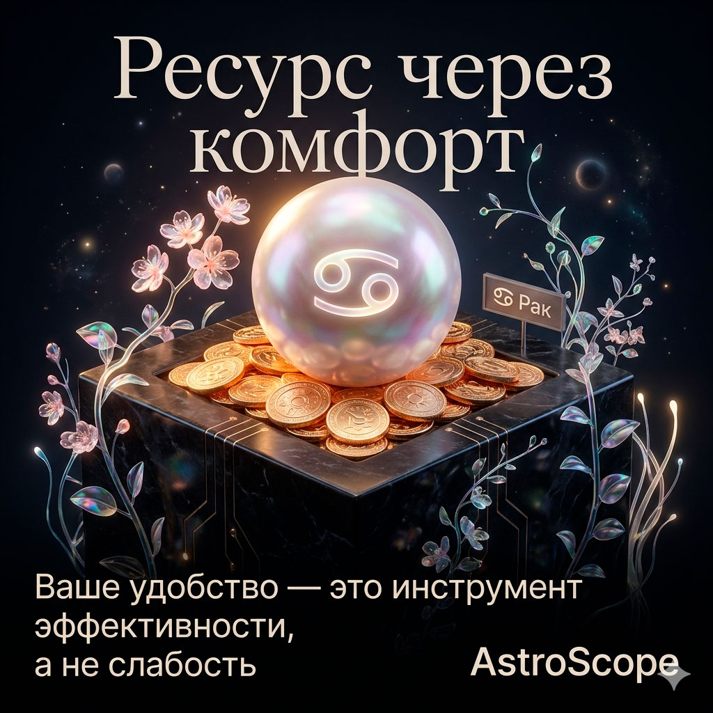 ♋ Рак, энергия 22 апреля: Ресурс через комфорт
