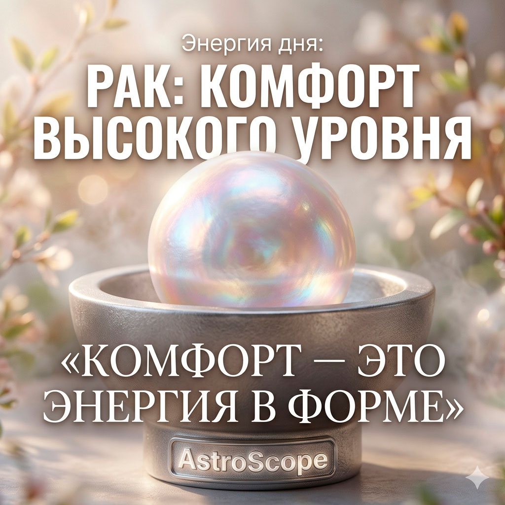 ♋ Рак, энергия 30 апреля: Комфорт высокого уровня