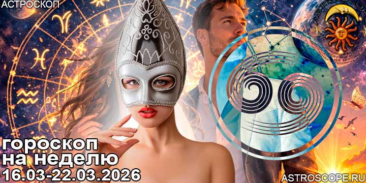 Рак и ваш гороскоп на неделю по аспектам периода с 16 марта по 22 марта 2026