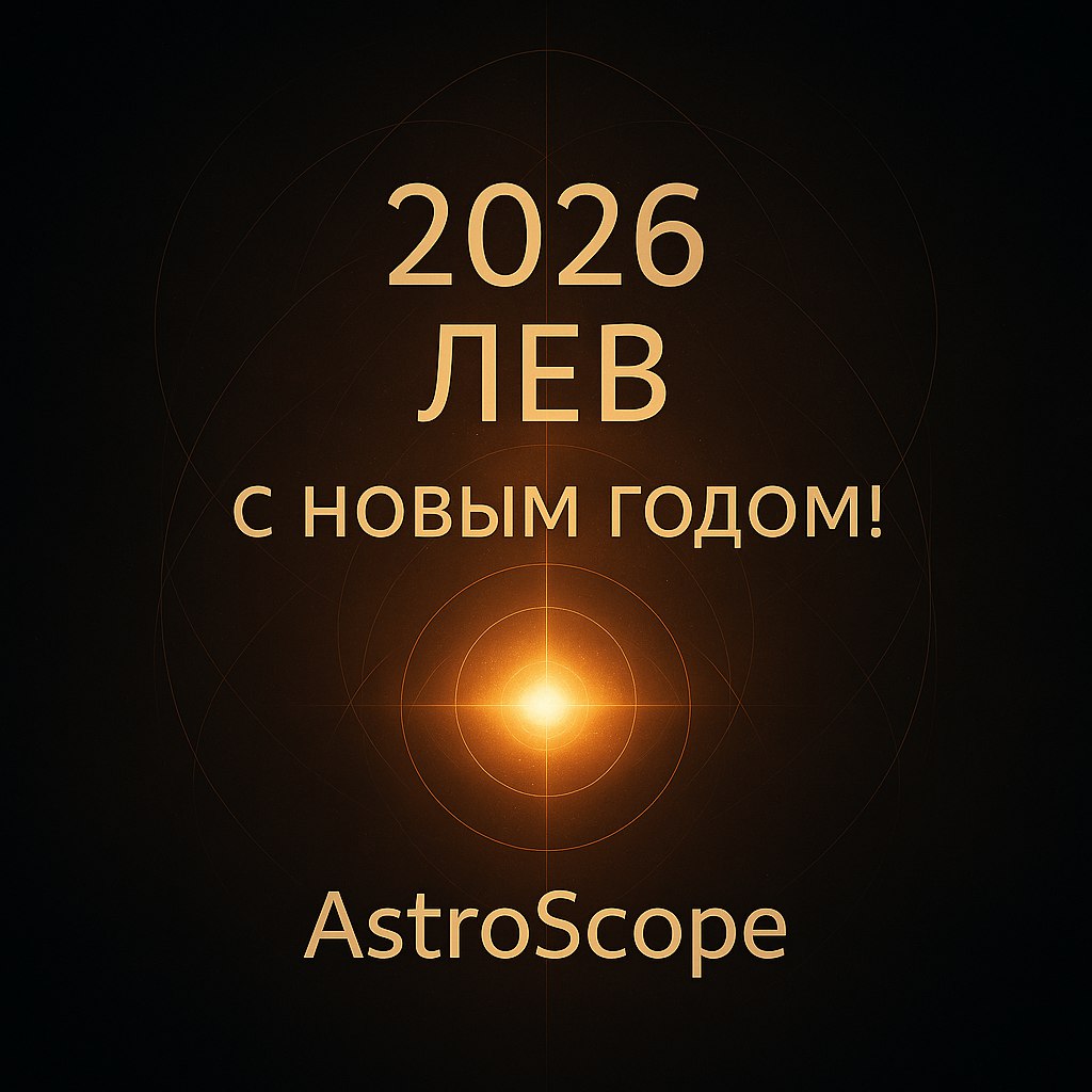 Лев — поздравление с Новым 2026 годом | AstroScope