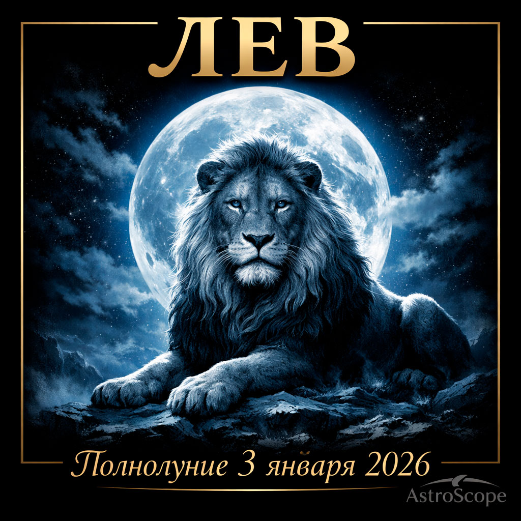 ♌ ЛЕВ Полнолуние 3 января 2026: подлинный свет без необходимости сиять