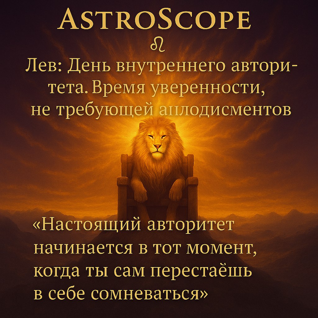 ♌ Лев: 24 января — день внутреннего авторитета