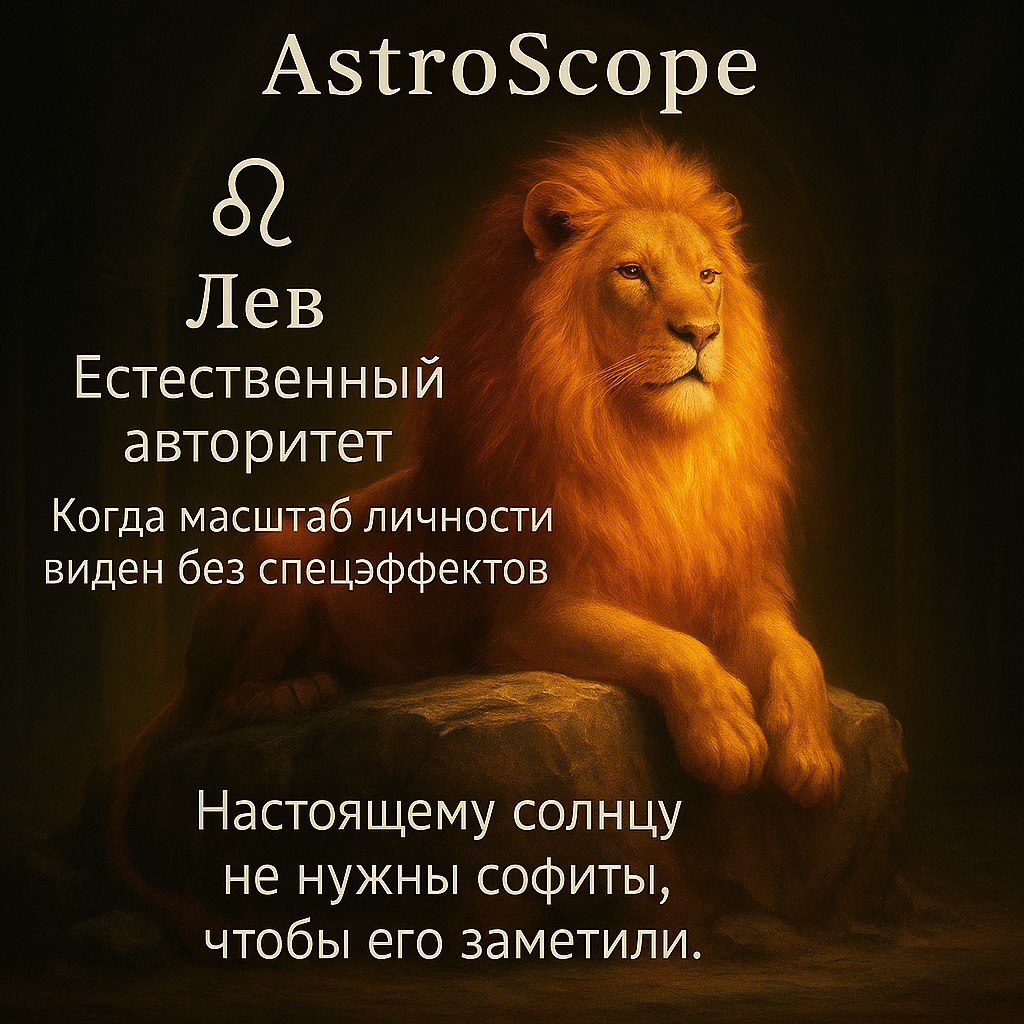 ♌️ Лев: когда масштаб личности виден без спецэффектов