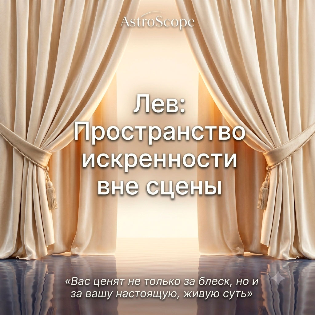 ♌ Лев, энергия 25 июня: Пространство искренности вне сцены