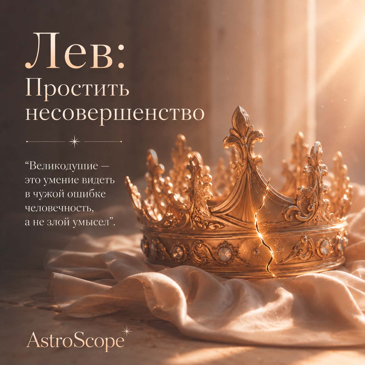 ♌ Лев, энергия 14 июля: Простить несовершенство