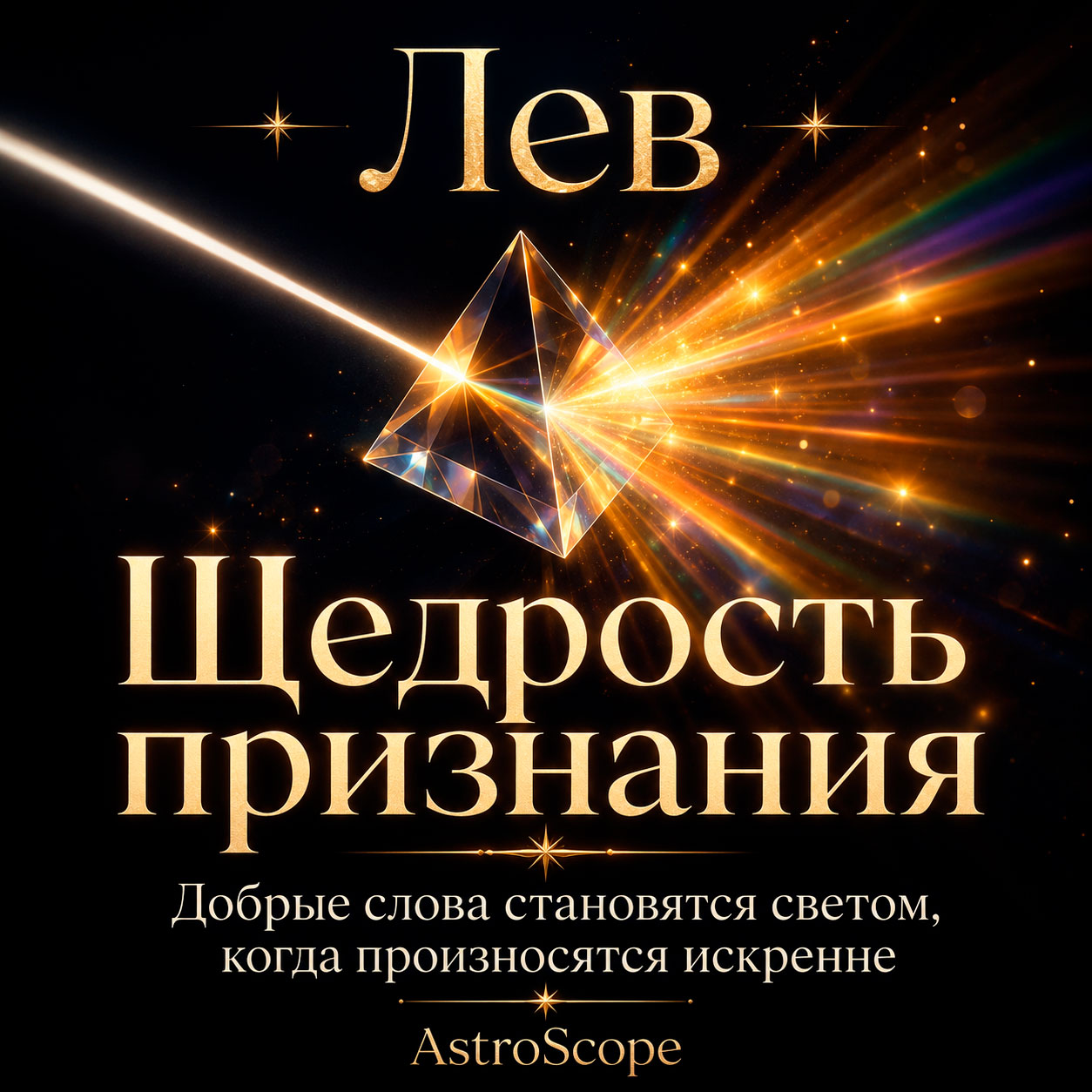 ♌ Лев, энергия 15 июля: Щедрость признания
