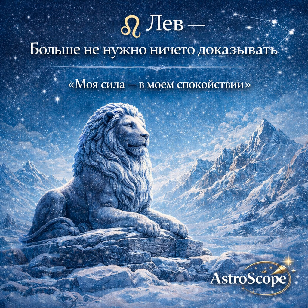♌️ Лев — Больше не нужно ничего доказывать