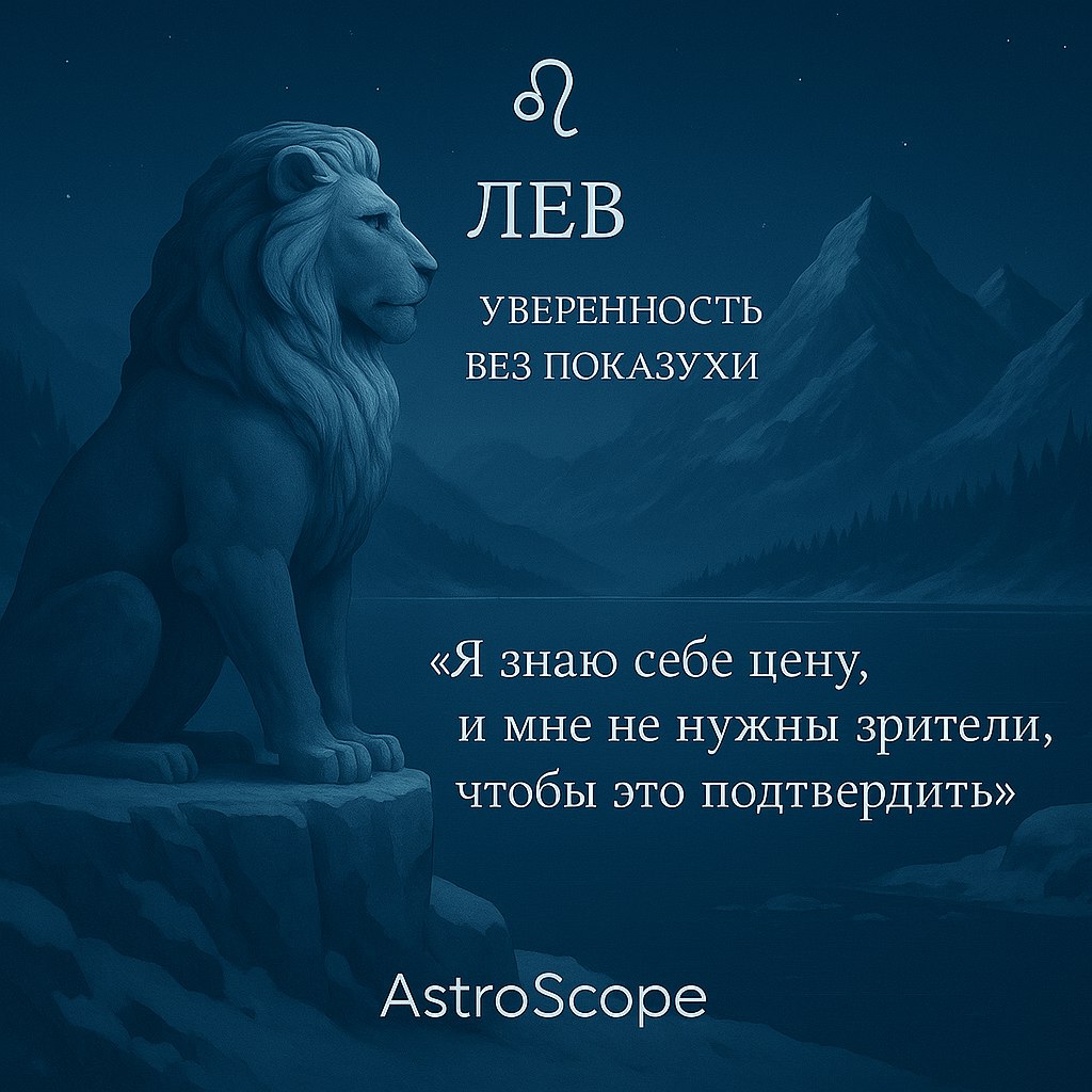 ♌ Лев — Подлинное достоинство