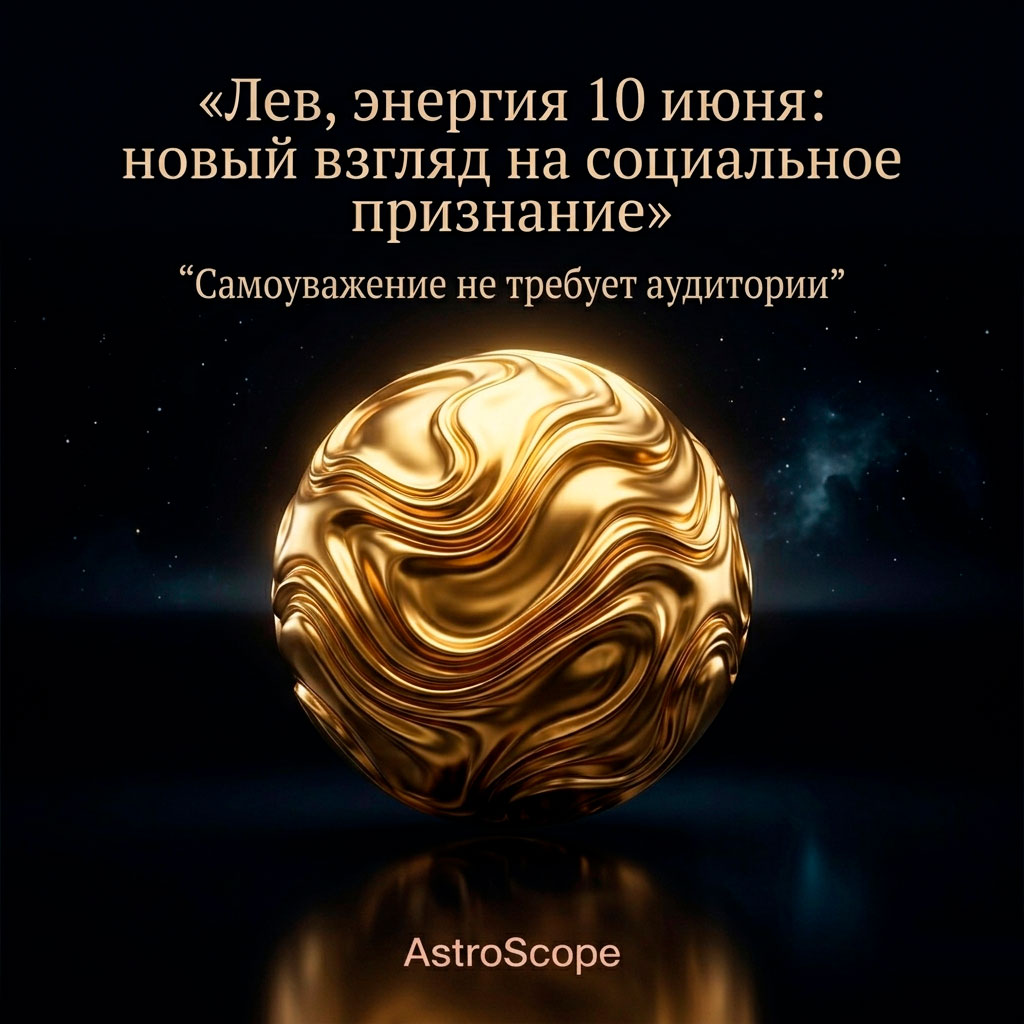 ♌ Лев, энергия 10 июня: новый взгляд на социальное признание