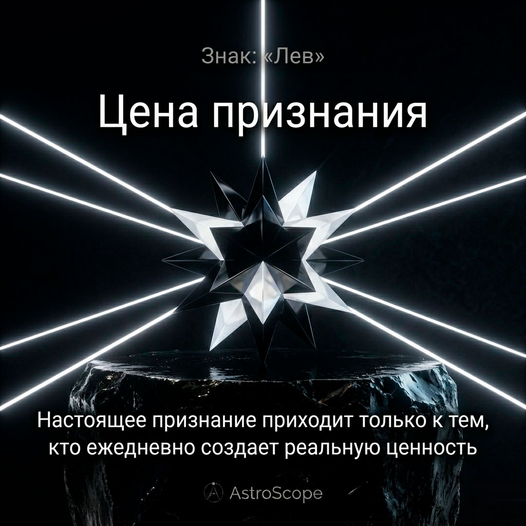 ♌ Лев, энергия 15 июня: Цена признания