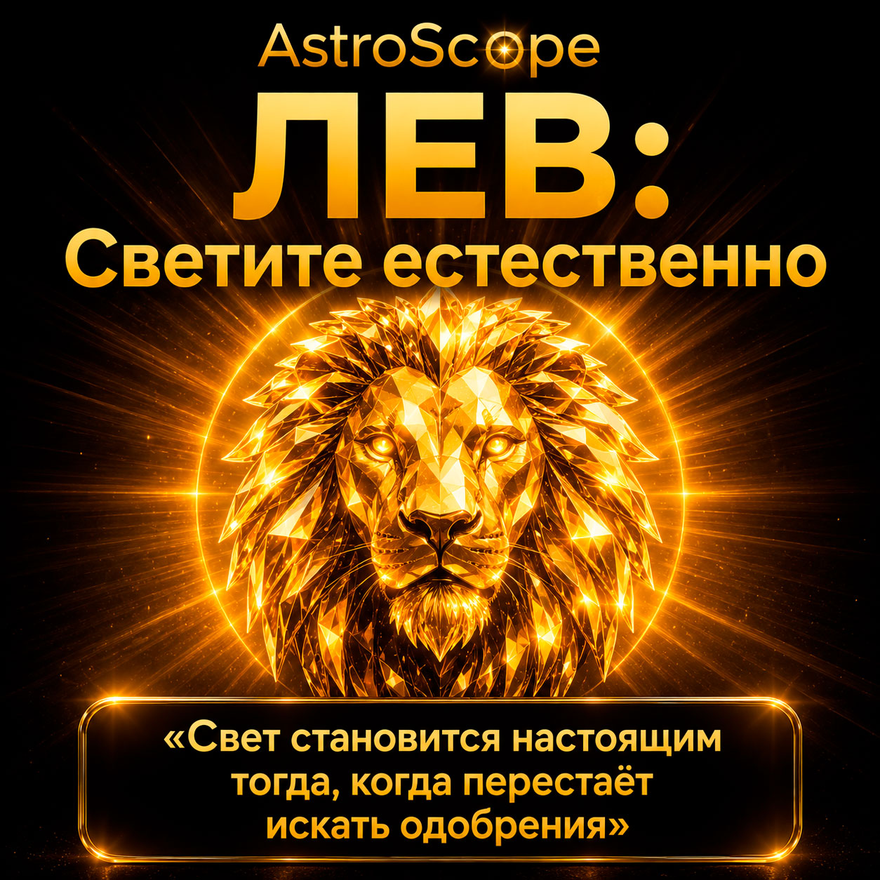 ♌ Лев, энергия 29 июля: Светите естественно