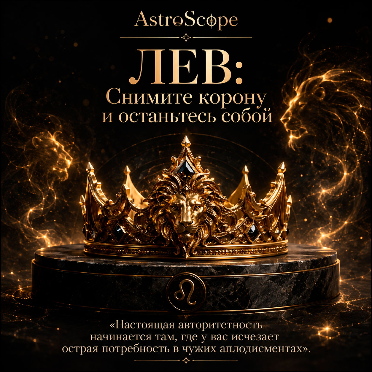 ♌ Лев, энергия 18 августа: Снимите корону и останьтесь собой