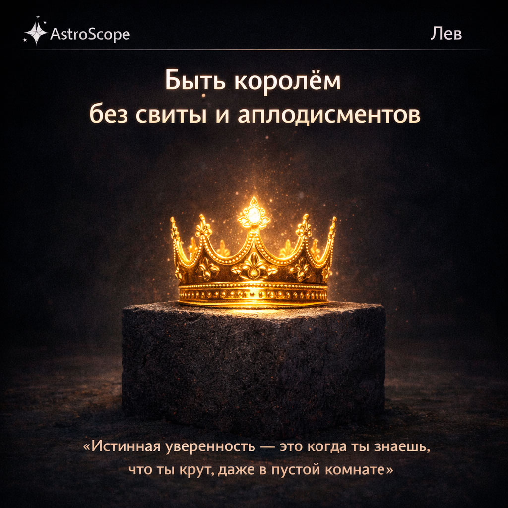 Лев 25 февраля: Искусство быть королем в пустой комнате