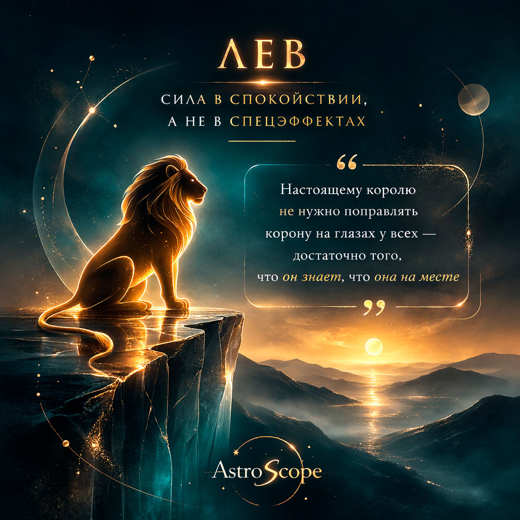Лев 1 марта: Сила в спокойствии, а не в спецэффектах