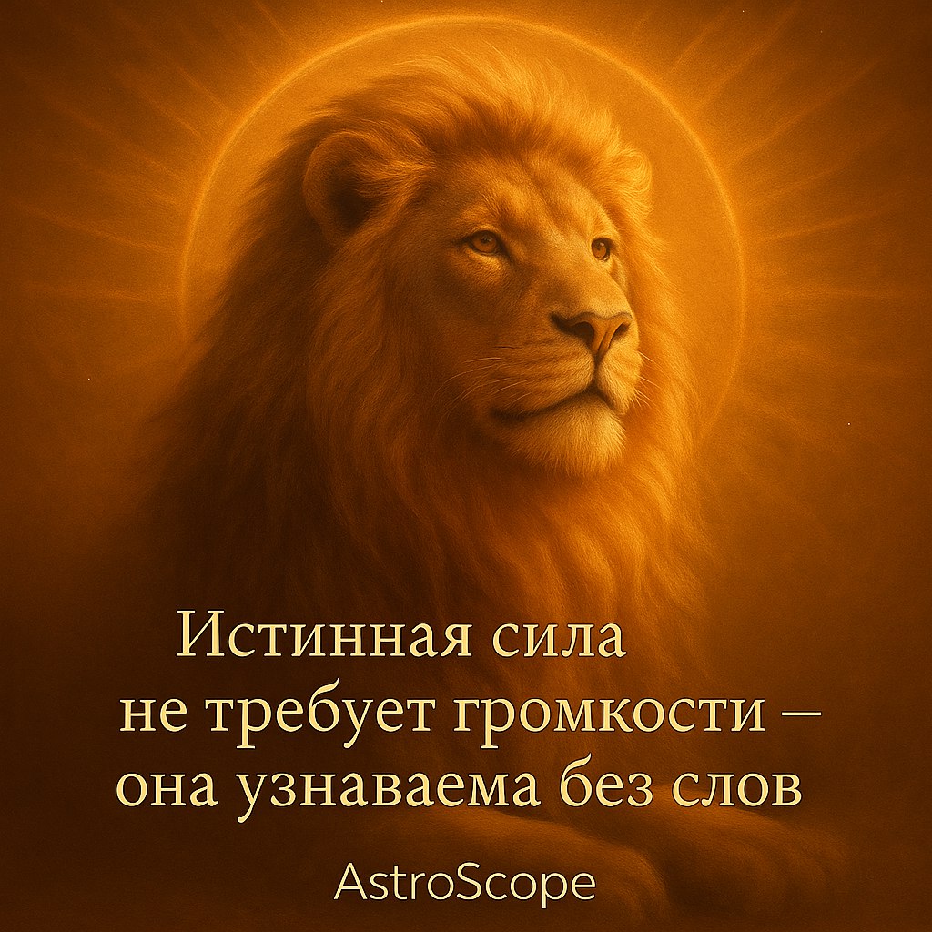 Лев — уверенность, которая исходит из внутреннего достоинства