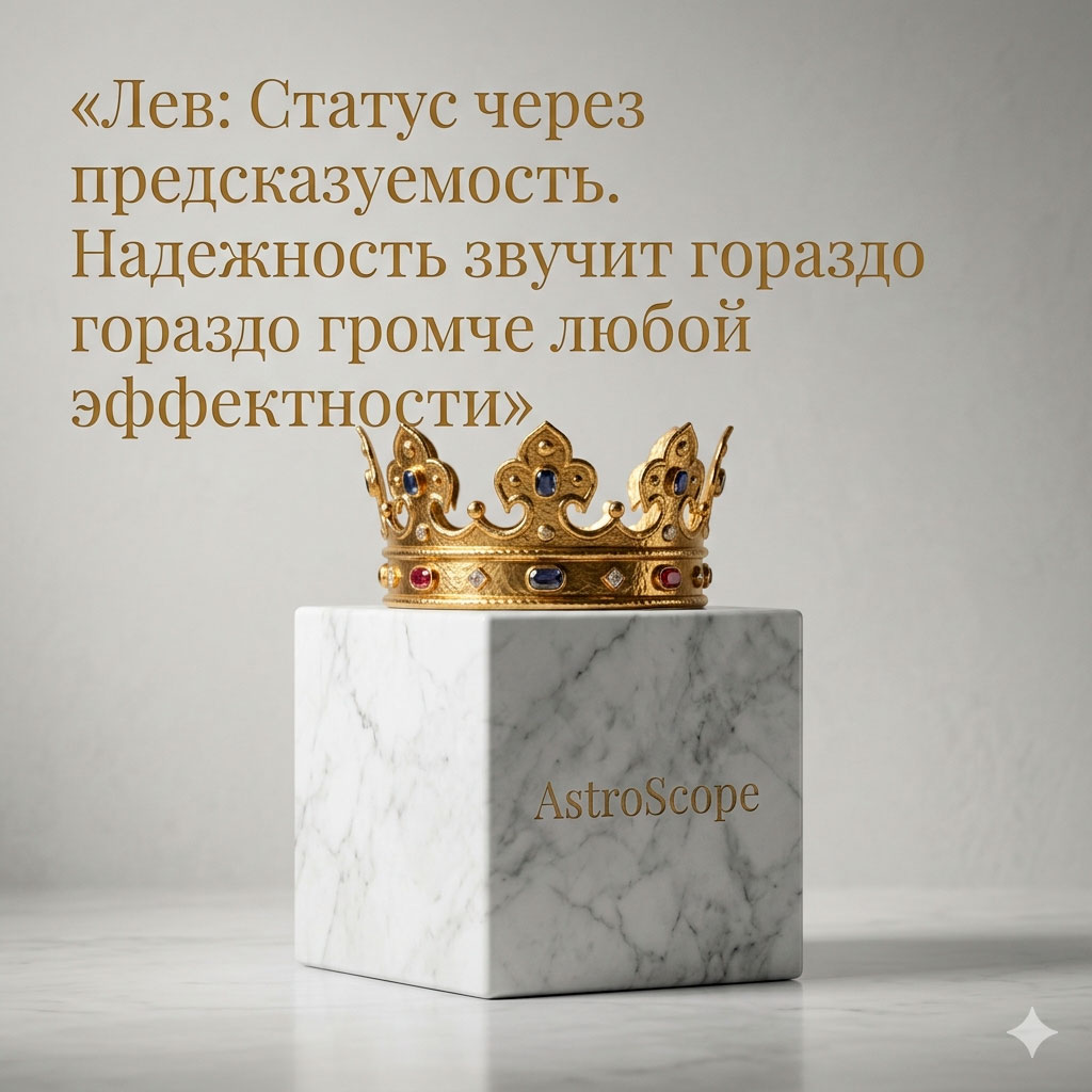 ♌ Лев, энергия 26 апреля: Статус через предсказуемость