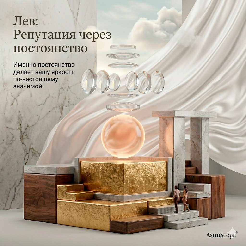 ♌ Лев, энергия 27 апреля: Репутация через постоянство