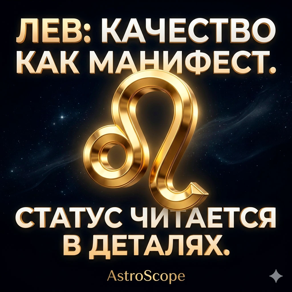 ♌ Лев, энергия 29 апреля: Качество как манифест