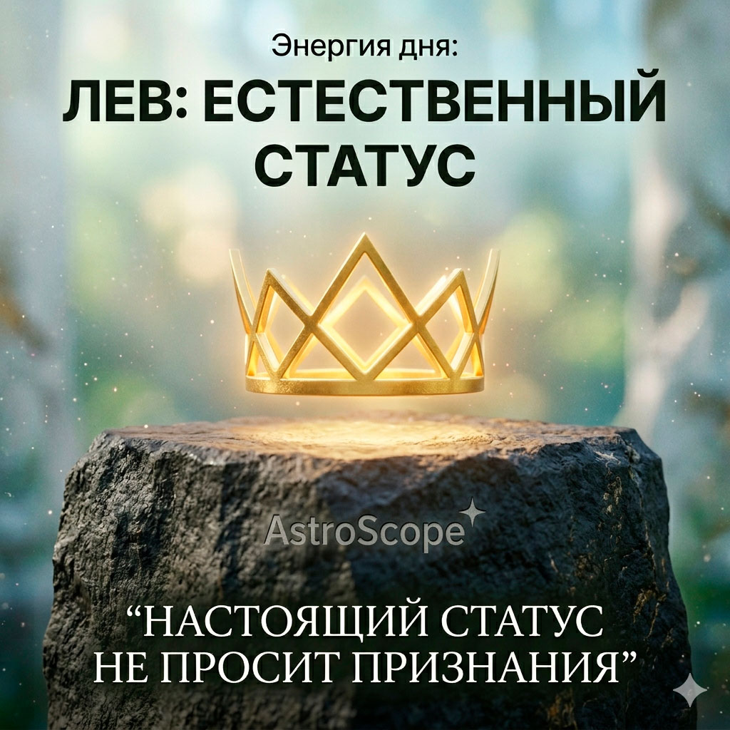 ♌ Лев, энергия 30 апреля: Естественный статус