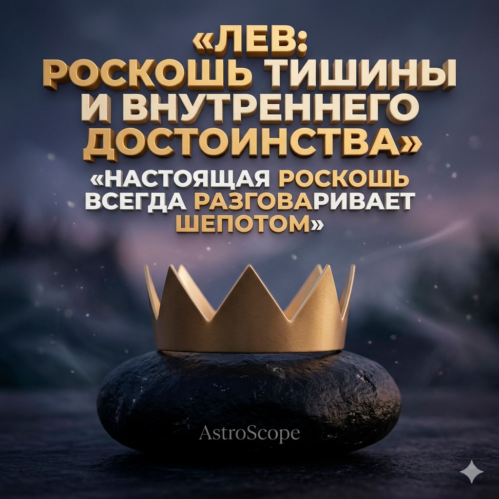 ♌ Лев, энергия 3 мая: Роскошь тишины и внутреннего достоинства