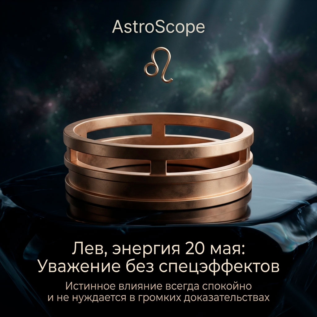 ♌ Лев, энергия 20 мая: Уважение без спецэффектов