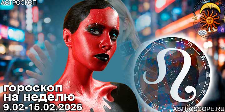 Лев и ваш гороскоп на неделю по аспектам периода с 9 февраля по 15 февраля 2026