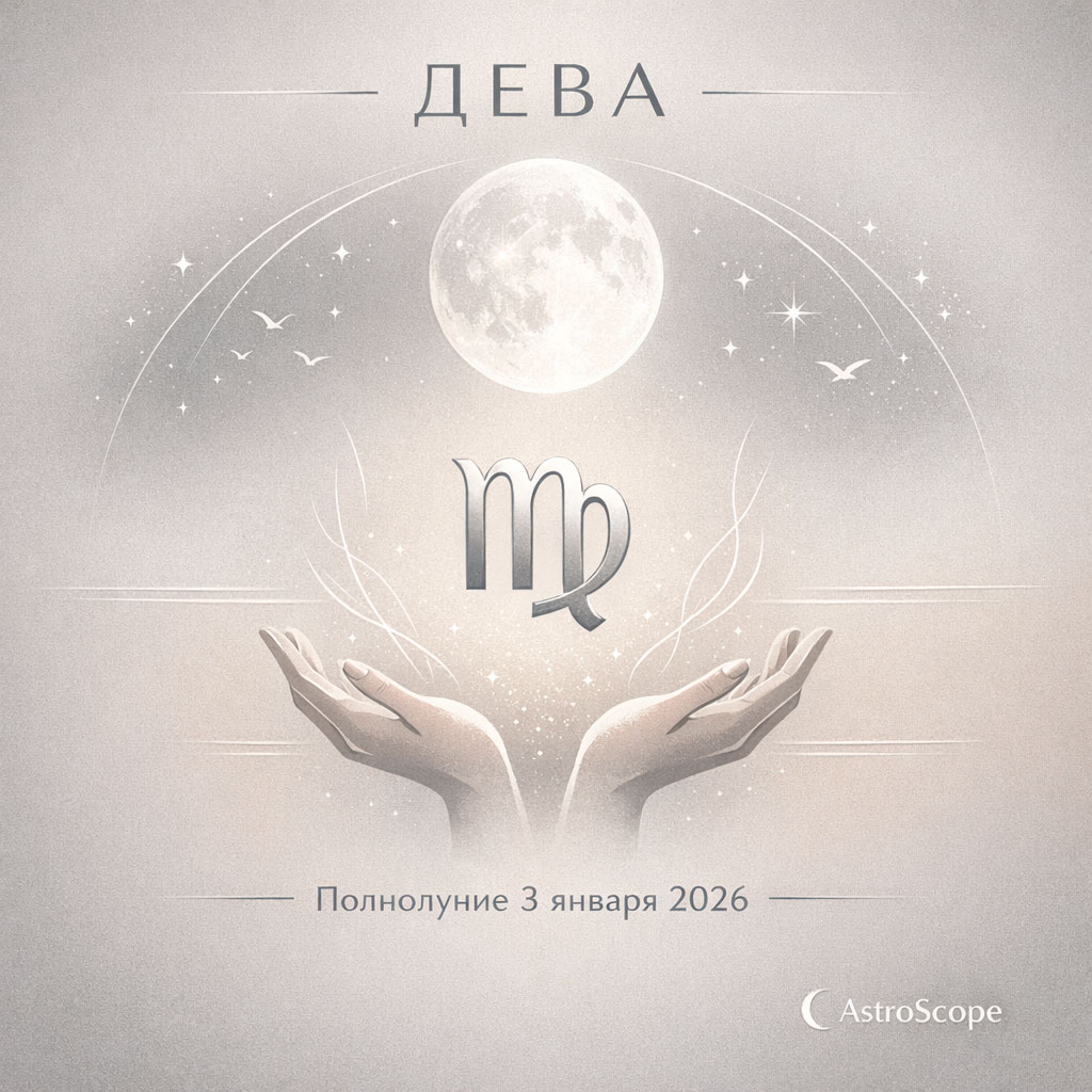 ♍ ДЕВА Полнолуние 3 января 2026: отпускание контроля и внутреннее согласие 