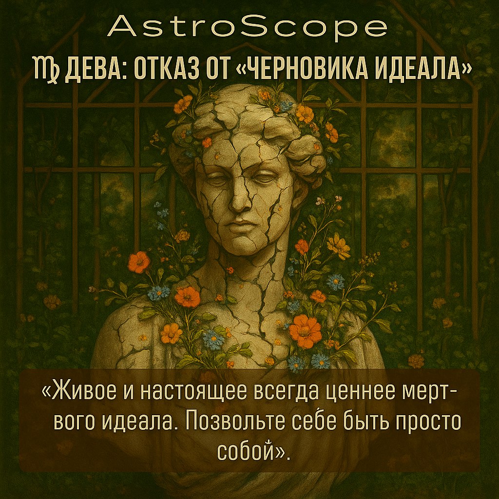♍ Дева: День отказа от «черновика идеала» Время выбора в пользу жизни, а не правил