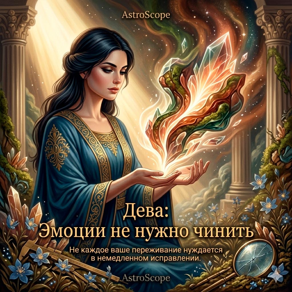 ♍ Дева, энергия 24 июня: Эмоции не нужно чинить.