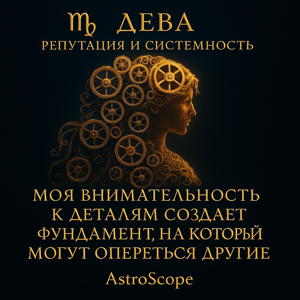 ♍ Дева — Репутация и системность