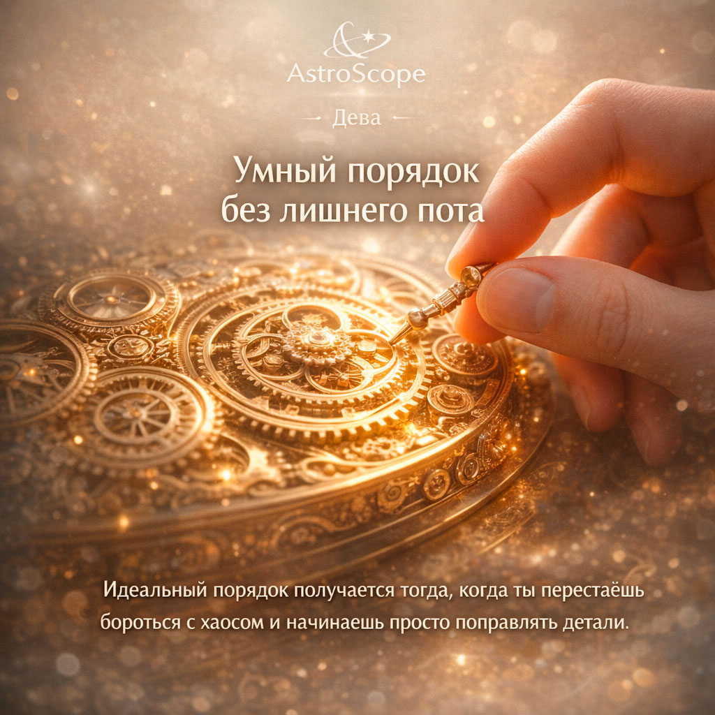 Прогноз для Девы на 22 февраля: Умный порядок без лишнего пота