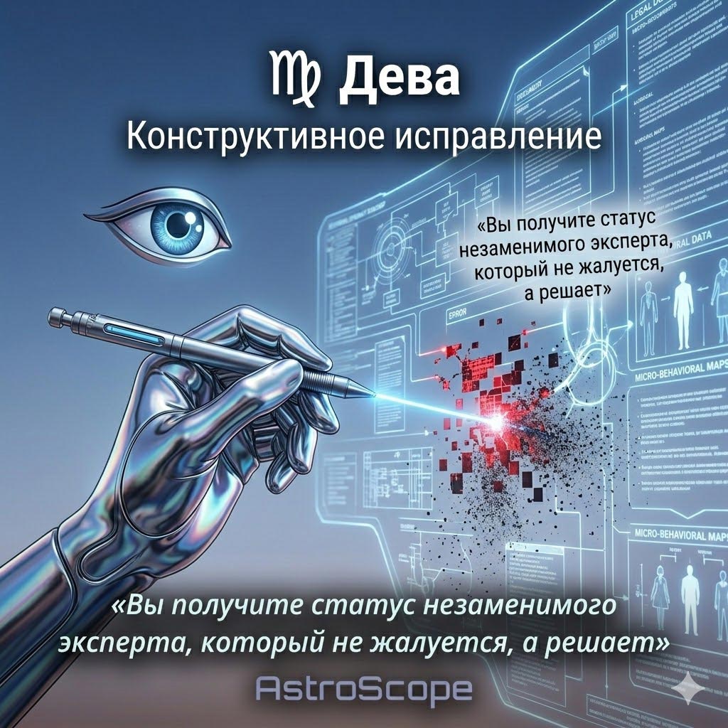 Гороскоп Дева на 9 марта: Конструктивное исправление
