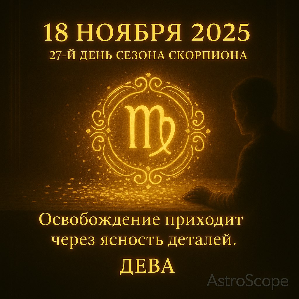 ♍ Дева 18 ноября 2025 — День раскрытия внутренней ясности
