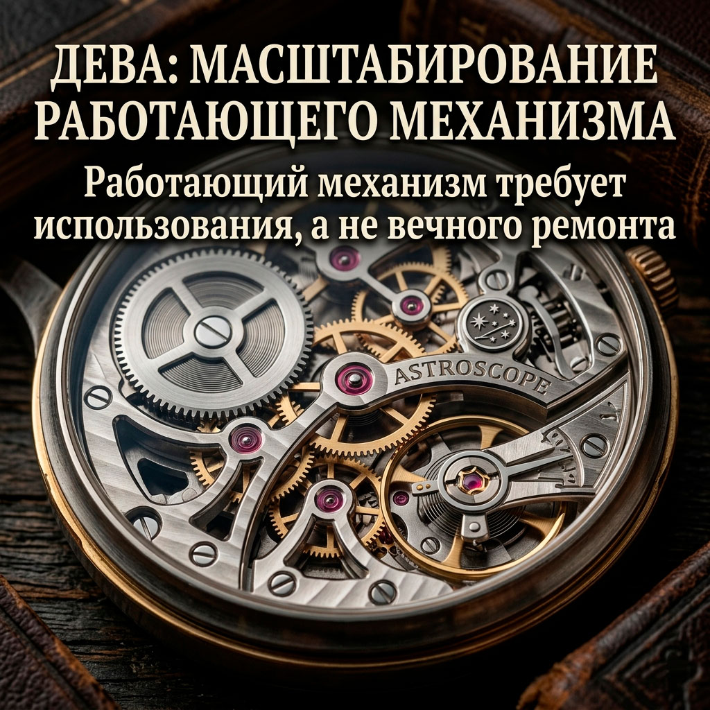Гороскоп Дева на 25 апреля: Масштабирование механизма