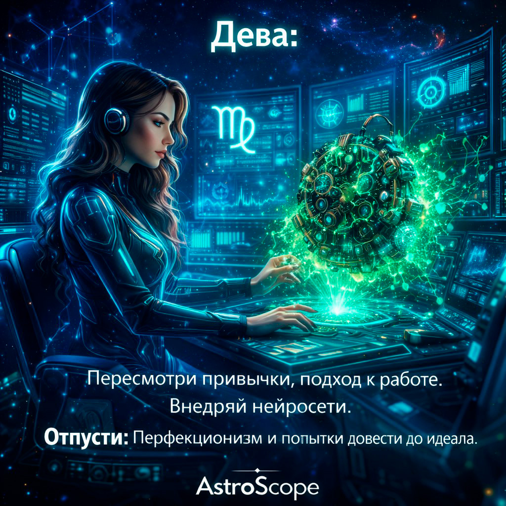 Дева: Нейросети и новые привычки 2026 | Астропрогноз