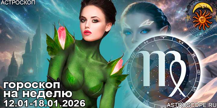 Дева и ваш гороскоп на неделю по аспектам периода с 12 января по 18 января 2026