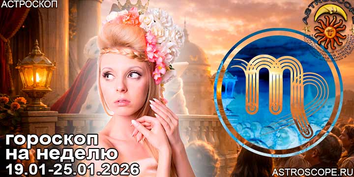 Дева и ваш гороскоп на неделю по аспектам периода с 19 января по 25 января 2026