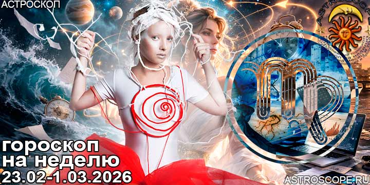 Дева и ваш гороскоп на неделю по аспектам периода с 23 февраля по 1 марта 2026