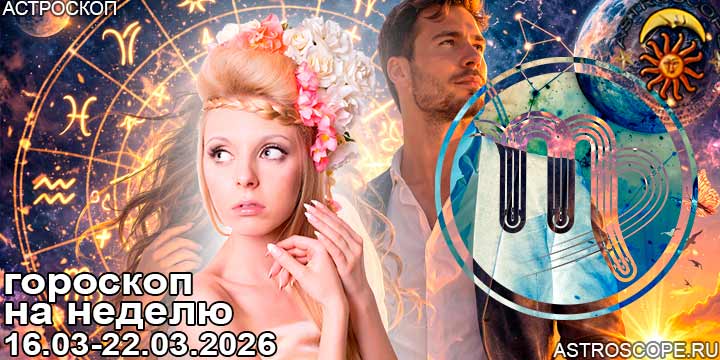 Дева и ваш гороскоп на неделю по аспектам периода с 16 марта по 22 марта 2026