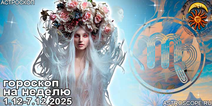 Дева и ваш гороскоп на неделю по аспектам периода с 1 по 7 декабря 2025