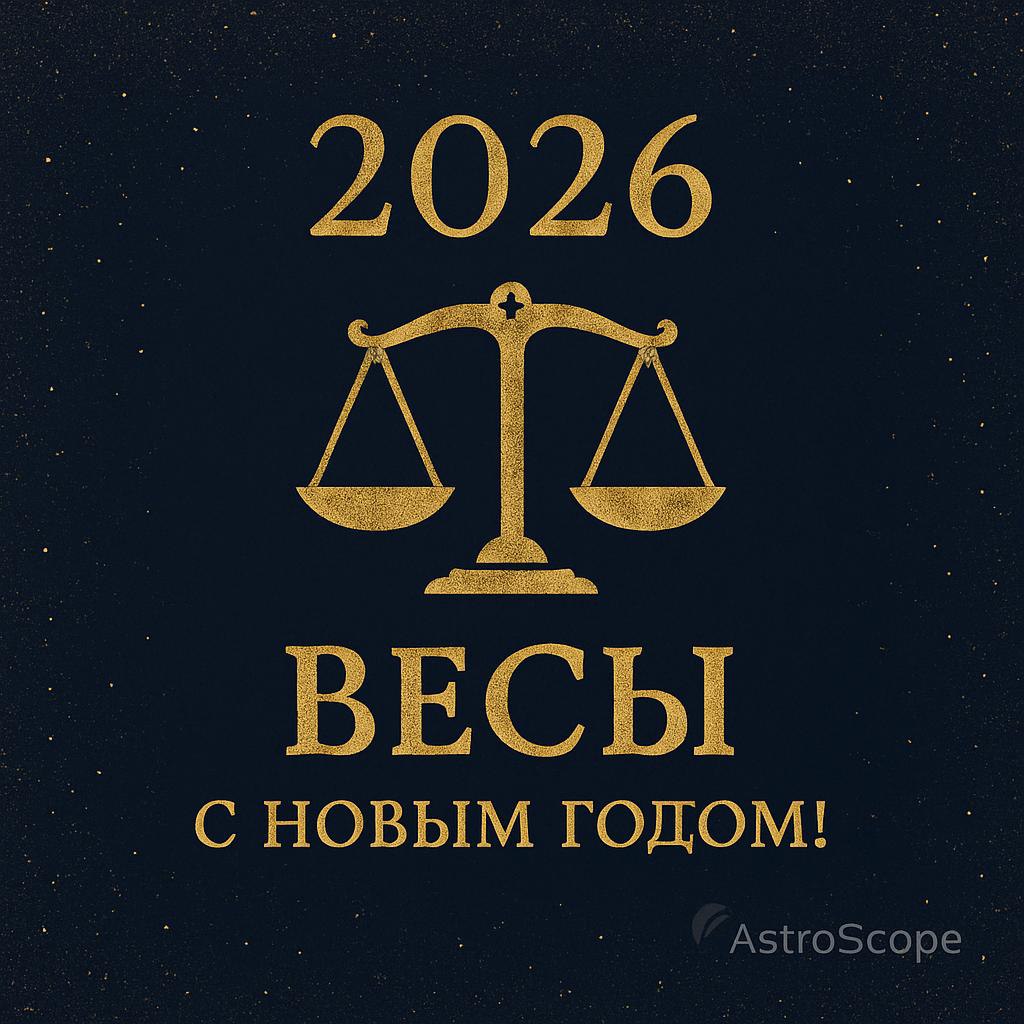 Весы — поздравление с Новым 2026 годом | AstroScope