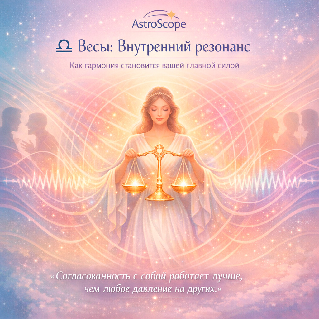 ♎ Весы: День внутреннего резонанса Как гармония становится вашей главной силой